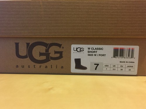 Ugg Australia Women's 5825 Classic Short Port Boots Sheepskin 7 US / 38 EU - Picture 6 of 7