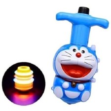 Flashing Plastic Doremon Magic Lattu Toy with LED Lights Music Attractive Toy.