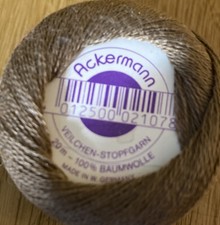 Stopfgarn Ackermanns Veilchen Baumwolle Farbe 1054 beigebraun