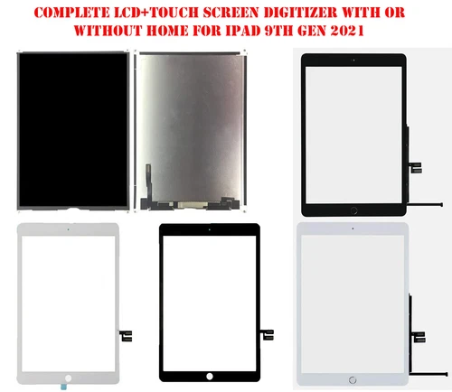Complete Lcd+Touch Screen Digitizer Replacement For Apple iPad 9th Gen 10.2 2021