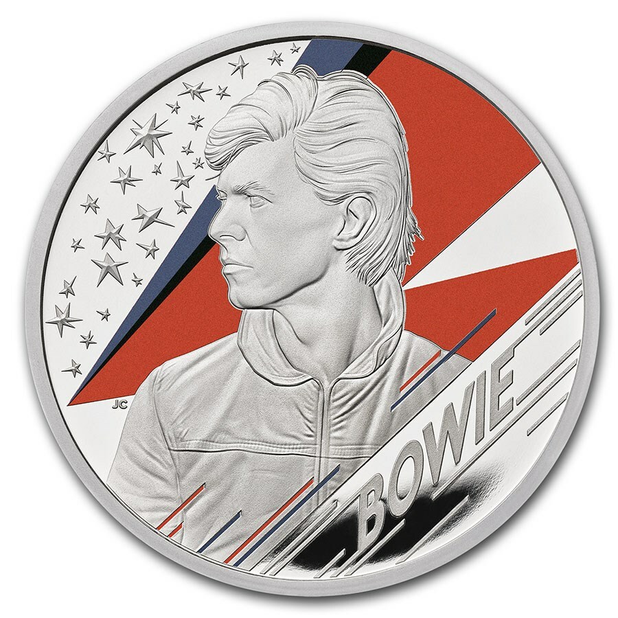 2020 UK MUSIC LEGENDS - David Bowie £2 1oz Silver Proof