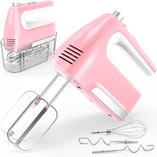 Hand Mixer Electric 5 Speed 400w Handheld With Turbo Boost Case
