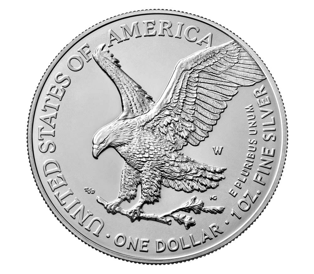 2022-W Burnished Uncirculated American Silver Eagle Coin OGP/COA