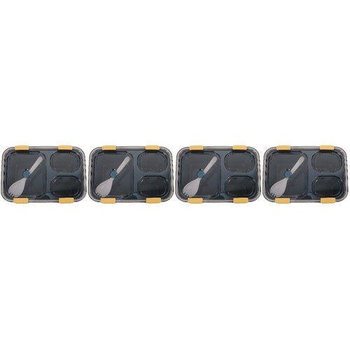 4 Count Gewürzbehälter Mit Deckel Lunchbox Trennwand Lunch-Box Bento-Box - Bild 3 von 12