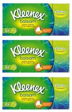 24 x KLEENEX Balsam Pocket Tissue Packs (3 x 8 packs)