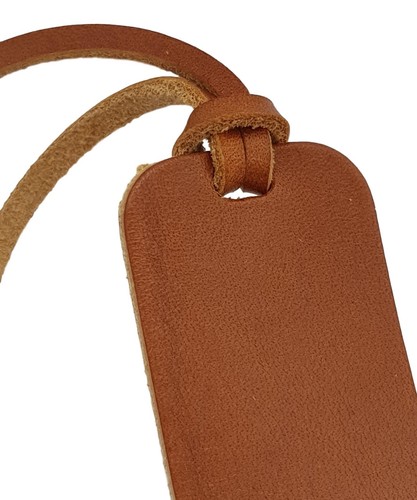 Leather Bookmark TREE Design Smooth Tan Vegetable Tanned Leather Handmade UK - Picture 7 of 8