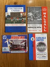 Job Lot Bundle x 4 X MANCHESTER UTD FA CUP AWAYS 1975-1985 VGC