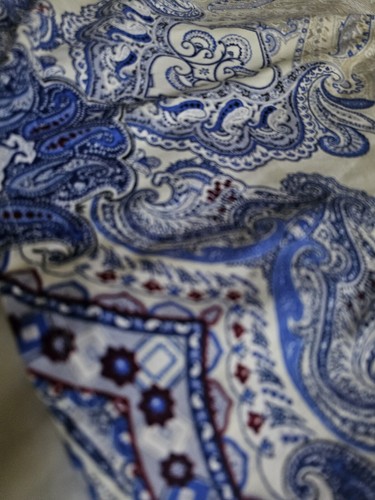 Abito Lularoe Nicki XS NUOVO CON ETICHETTE 💙 blu denim bianco 💙 ombreggiato paisley immerso x small - Foto 4 di 9