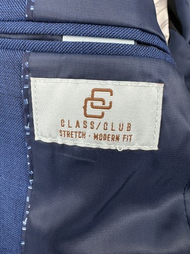 NEW Class Club Stretch Modern Fit Blazer Jacket Sz 5 French Blue Y24PL681J Boy's - Picture 10 of 12