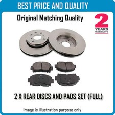 REAR BRKE DISCS AND PADS FOR FORD OEM QUALITY 2671537