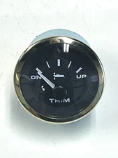 Teleflex Black / Gold  Boat~Trim~Gauge~Gage~OMC J/E Engines outdrives~Instrument