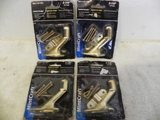 Handrail Hand Rail Brackets 2-7/8"  Mintcraft Stairs Polished Brass Lot of 4 NOS