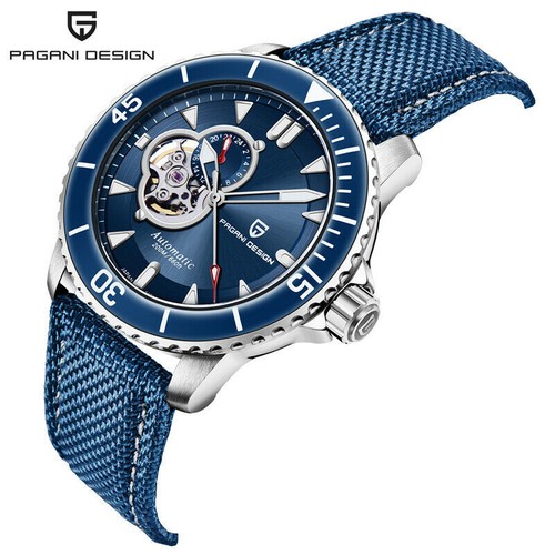 PAGANI DESIGN Orologi Uomo Orologio Automatico NH39 Orologio Meccanico Impermeabile - Foto 6 di 16