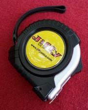 Cinta métrica para barrena de hielo Jiffy 120" carrete de metal bloqueable taladro eléctrico de pesca nuevo en caja