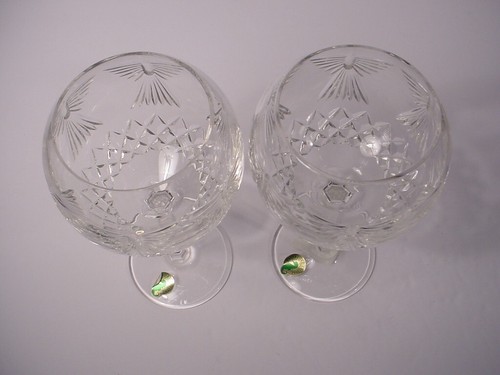Waterford Millennium 2 PEACE Toasting Glasses Goblets 8" Unused w/Stickers - Picture 2 of 12