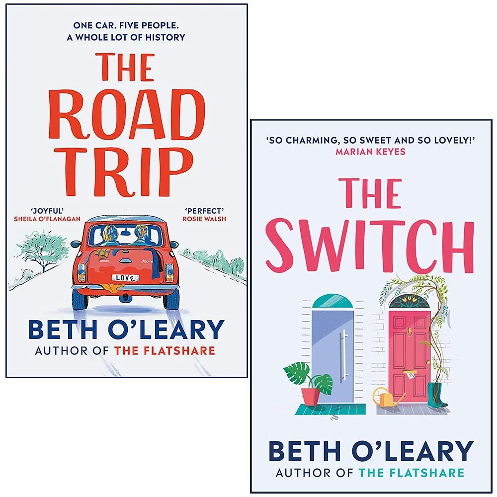 Beth O'Leary Collection 2 Books Set Switch joyful, Road Trip heart warming