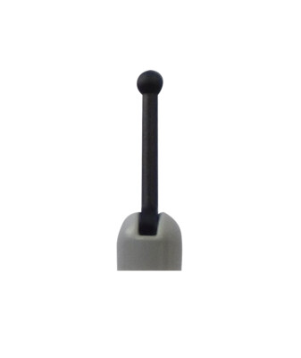 LEGO Light Bluish Gray Small Base Black Lever Lot of 100 Parts Pieces 4592c02