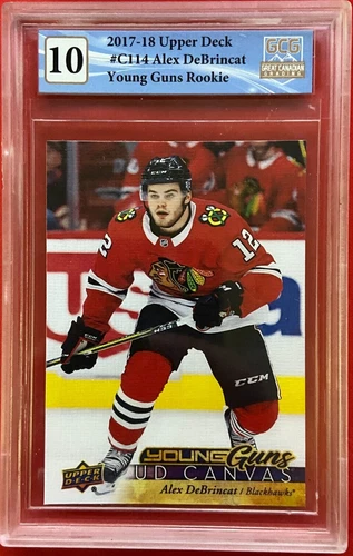 Alex DeBrincat YG 2017-18 Upper Deck Canvas #C114 Young Guns UD Gem Mint 10 GCG