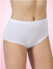 6 SLIP MUTANDE DONNA COULOTTE DAFNE ART 704 IN COTONE TAGLIO VIVO SUPEROFFERTA