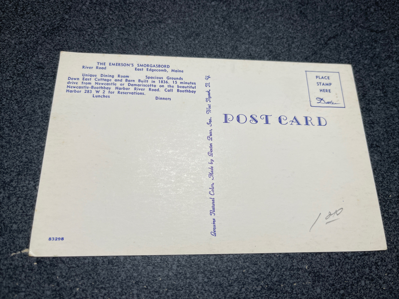 Carte postale The Emerson River Rd., East Maine eBay