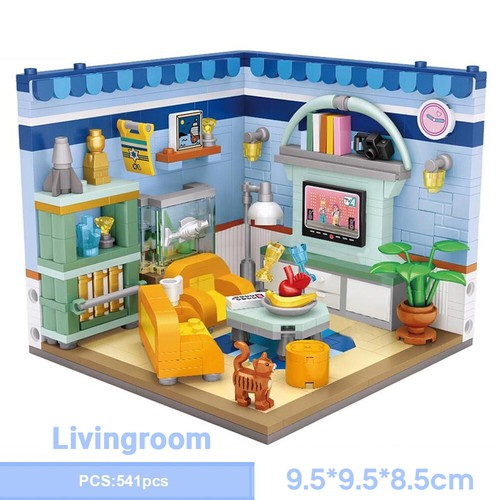 LOZ Blocks Mini Street Stores House Building Blocks Set Toys Bricks 4pcs/pack - Picture 85 of 88