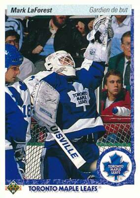1990-91 Upper Deck French #81 MARK LaFOREST - Rookie Card - Toronto Maple Leafs