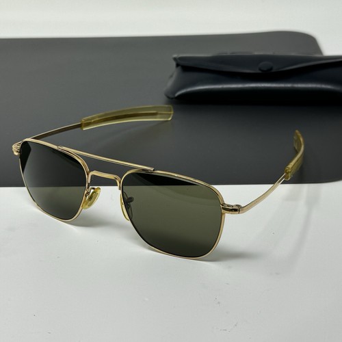 American Optical 5 1/2 Gold Filled 1/10 12K GF Vintage Aviator Sunglasses Pilot - Picture 3 of 23
