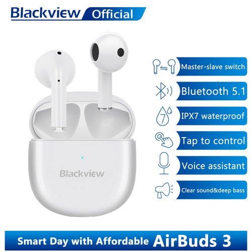 Blackview AirBuds 3 Cuffie Auricolari Wireless senza fili TWS per iPhone  Samsung | eBay