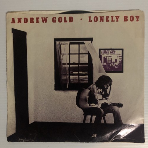 Andrew Gold - Lonely Boy 1976-7’ Single 45rpm Record  - Imagen 1 de 4