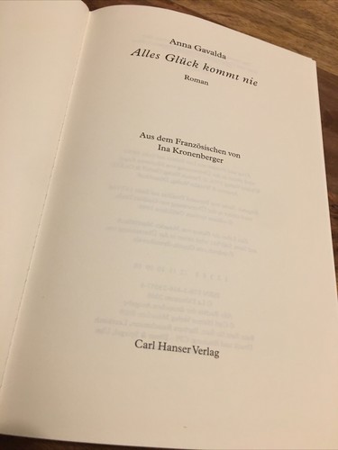 Alles Glück kommt nie - Anna Gavalda - Gebundene Ausgabe ISBN 9783446230576￼ - Bild 6 von 8