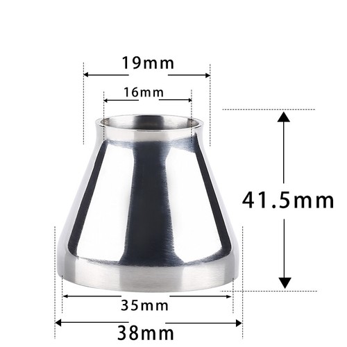 1 X Connettore Riduttore Scarico Tubo Acciaio Inox Tubo Conico 25-89mm Qualità - Foto 33 di 46
