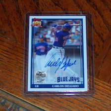 2021 Topps Archives Carlos Delgado Auto Blue Jays FFA-GD