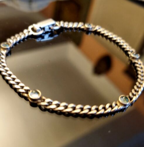 Bracelet Moderniste Franz Scheuerle 60's Argent 925 & Opales Longueur 19cm - Imagen 10 de 12