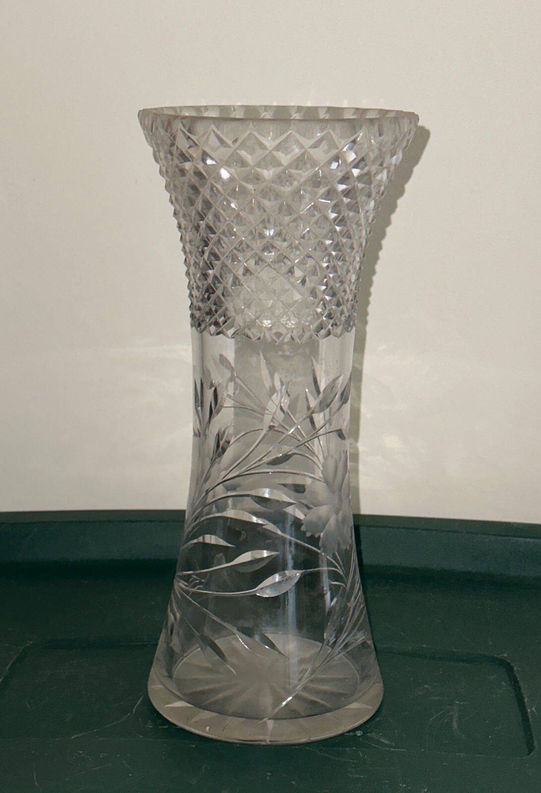 Cut Glass Vase eBay