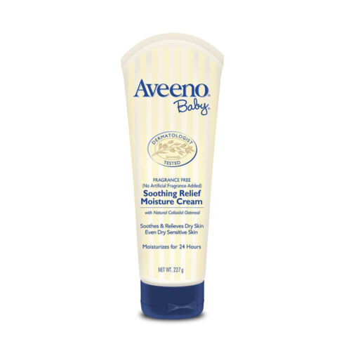 Aveeno Baby Soothing Relief Moisture Cream Fragrance Free 227gm FREE SHIPPING - Picture 1 of 5