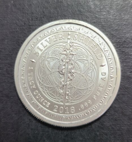 Silver Shield James Monroe 2018 bu 1 oz 999 redondo certificado de autenticidad American Hegemon - Imagen 3 de 3