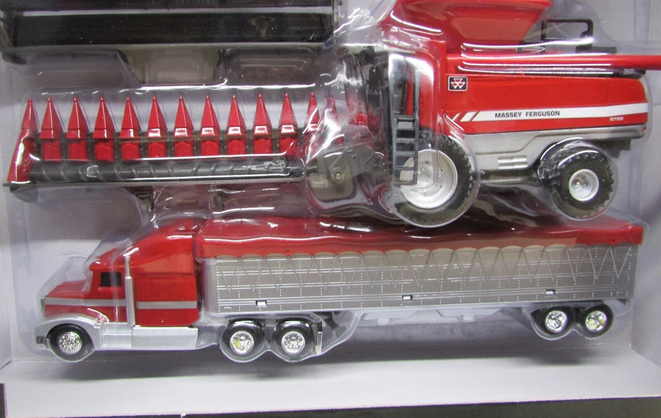 Massey Ferguson 6 Piece Harvesting Set #16260 New 1/64 Farm Toys - Image 3 of 4