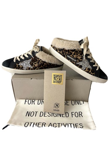 NWB Golden Goose Sneaker Sabot Leopard Print Star Shearling Slide Limited  37 | eBay