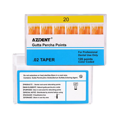 Dental Endo Absorbent Paper Points/Root Gutta Percha Points 0.02/04/06 15-80# F# - Picture 25 of 187
