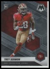 2021 Trey Sermon (RC) Panini Mosiac Football #324 San Francisco 49ers