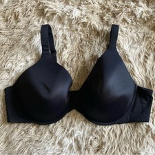 Ambrielle black everyday full coverage underwire bra 44 C