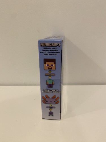 2 x Minecraft Mob Head Minis Axolotl Adventures & Creeper Target Practice J4 - Picture 4 of 13