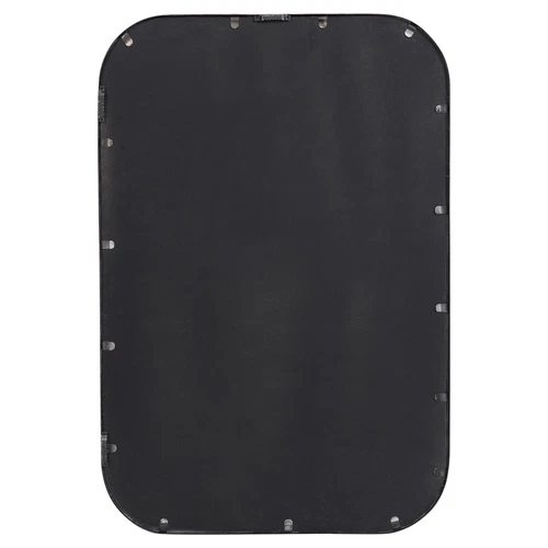 Minimalist Gold Metal Bamboo Wall Mirror Vanity Round Edge Rectangle Asian - Picture 8 of 8