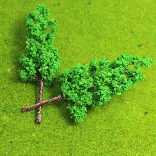 G8030 80 piezas Modelo de Trenes Diseño Diorama Escala HO 1:87 Modelo Árboles Verde 8 cm - Imagen 3 de 5