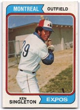 1974 Topps Ken Singleton Montreal Expos #25