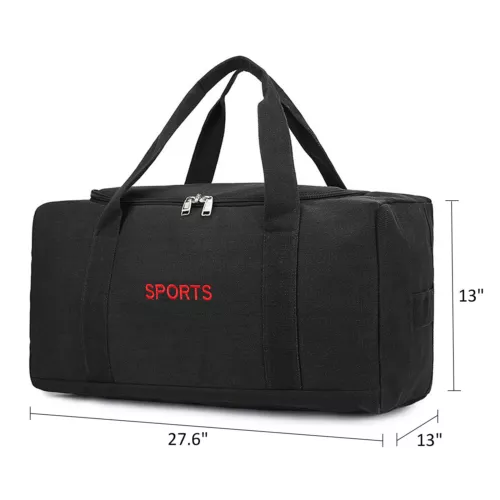 Große Oxford Reisetasche Fitnessstudio 45/60L wasserabweisend Gepäcktasche mit Gurt - Bild 46 von 49