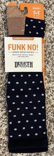 Duluth Trading Company Funk No Knee-High Socks Womens Medium 6 - 8 1/2