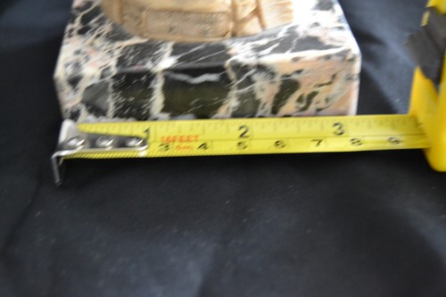 Vintage Statue der Jungfrau Maria Made Italy Depose 410 Carrara Marmorsockel LESEN - Bild 9 von 14