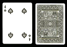 1 x playing card Theory11 High Victorian - 4 of Spades ZT 39