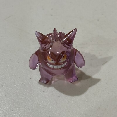 Extrem seltene Pokemon Translucent Gengar 2'' Rubber Figur 1999 Vintage Tomy